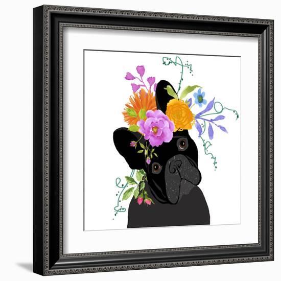 Black Dog-Edith Jackson-Framed Art Print