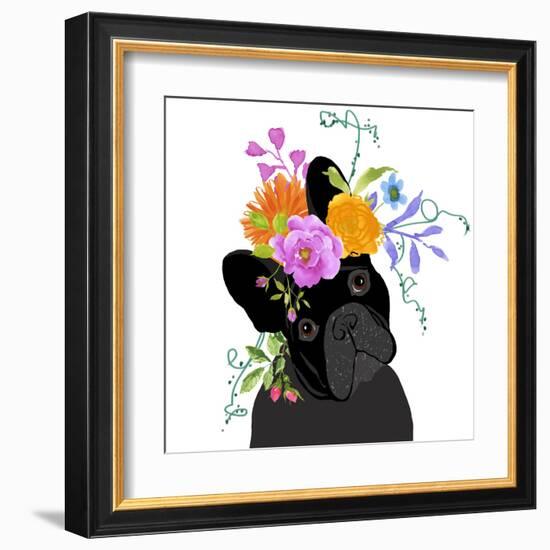 Black Dog-Edith Jackson-Framed Art Print