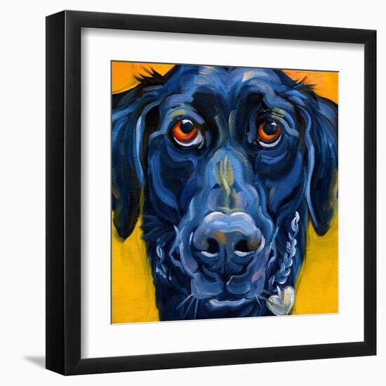 Black Dog-Connie R. Townsend-Framed Art Print