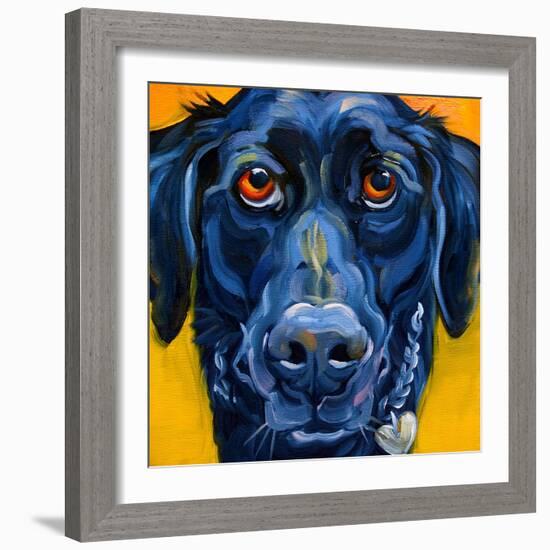 Black Dog-Connie R. Townsend-Framed Art Print