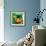 Black dot in green mentality-Hyunah Kim-Framed Art Print displayed on a wall