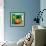 Black dot in green mentality-Hyunah Kim-Framed Art Print displayed on a wall