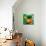 Black dot in green mentality-Hyunah Kim-Mounted Art Print displayed on a wall