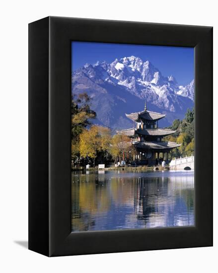 Black Dragon Pool, Lijiang, Yunnan, China-Peter Adams-Framed Premier Image Canvas