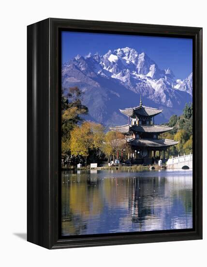 Black Dragon Pool, Lijiang, Yunnan, China-Peter Adams-Framed Premier Image Canvas