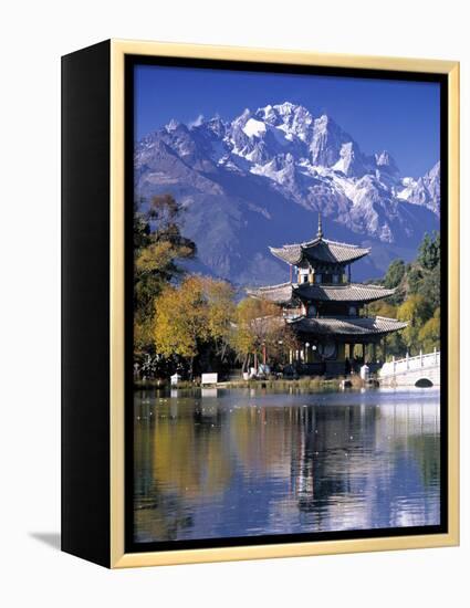 Black Dragon Pool, Lijiang, Yunnan, China-Peter Adams-Framed Premier Image Canvas