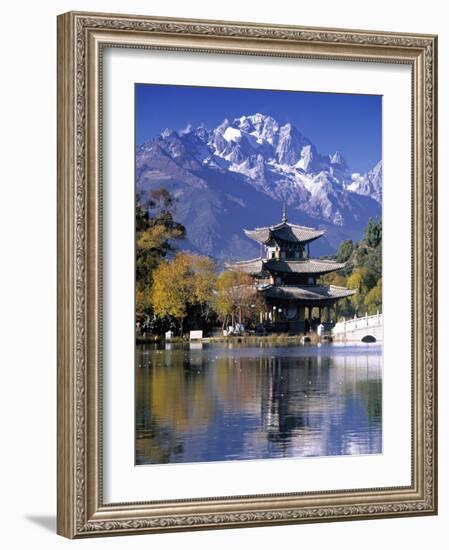 Black Dragon Pool, Lijiang, Yunnan, China-Peter Adams-Framed Photographic Print