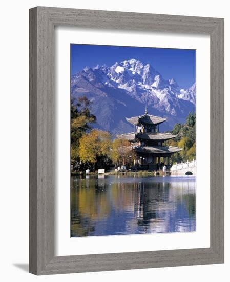 Black Dragon Pool, Lijiang, Yunnan, China-Peter Adams-Framed Photographic Print