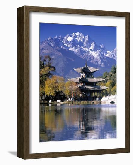 Black Dragon Pool, Lijiang, Yunnan, China-Peter Adams-Framed Photographic Print