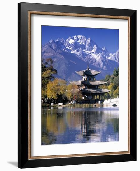 Black Dragon Pool, Lijiang, Yunnan, China-Peter Adams-Framed Photographic Print