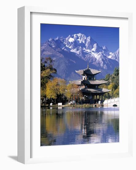 Black Dragon Pool, Lijiang, Yunnan, China-Peter Adams-Framed Photographic Print