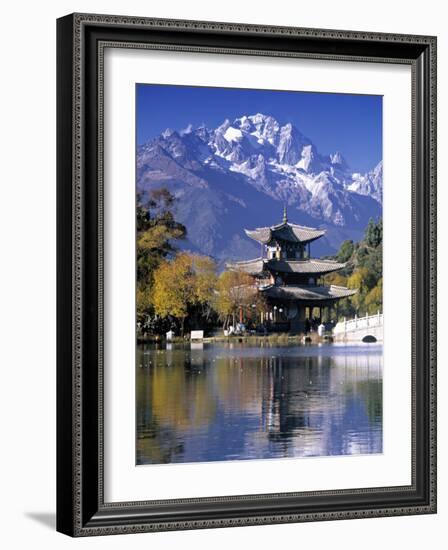 Black Dragon Pool, Lijiang, Yunnan, China-Peter Adams-Framed Photographic Print