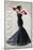 Black Dress Glamour-Sandra Smith-Mounted Art Print