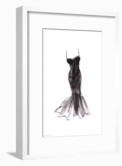 Black Dress with Flair-Tina-Framed Art Print