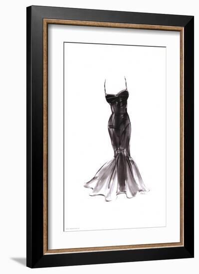 Black Dress with Flair-Tina-Framed Art Print