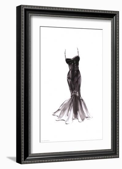 Black Dress with Flair-Tina-Framed Art Print