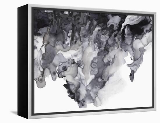 Black Drip-PI Studio-Framed Stretched Canvas