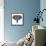 Black Elephant Polygon-Lisa Kroll-Framed Stretched Canvas displayed on a wall