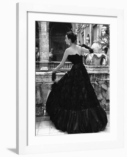 Black Evening Dress, Roma 1952-Genevieve Naylor-Framed Art Print