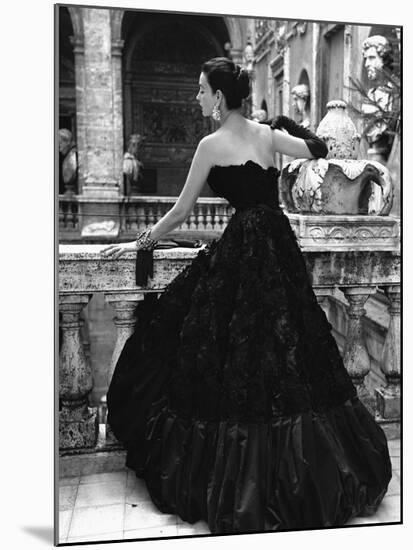 Black Evening Dress, Roma 1952-Genevieve Naylor-Mounted Art Print