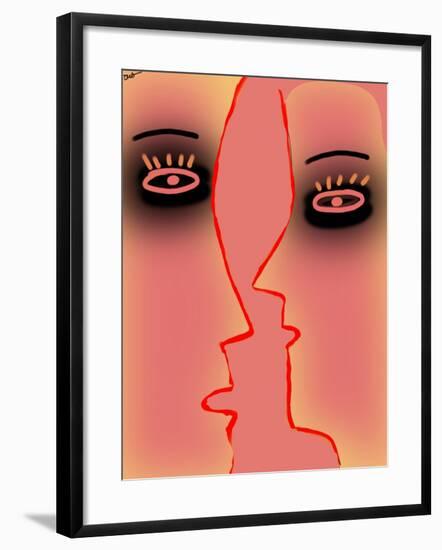 Black Eye-Pink Face-Diana Ong-Framed Giclee Print