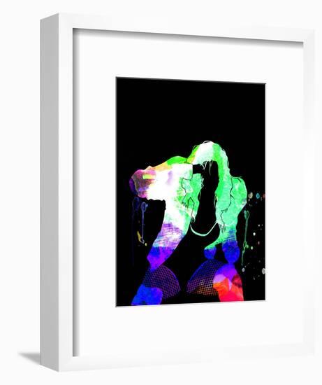 Black Eyed Peas Watercolor-Lana Feldman-Framed Art Print