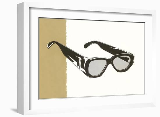 Black Eyeglasses-null-Framed Giclee Print