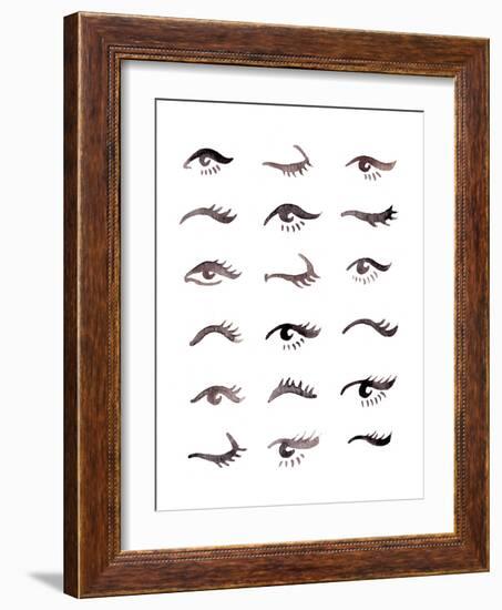 Black Eyes-Cat Coquillette-Framed Giclee Print