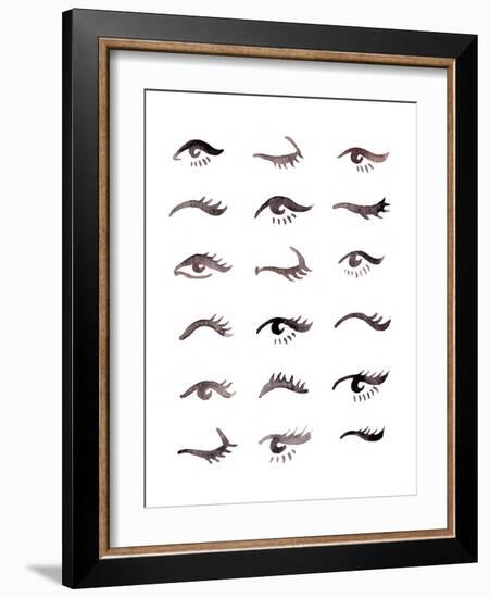 Black Eyes-Cat Coquillette-Framed Giclee Print