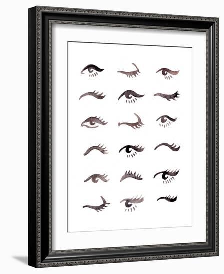 Black Eyes-Cat Coquillette-Framed Giclee Print