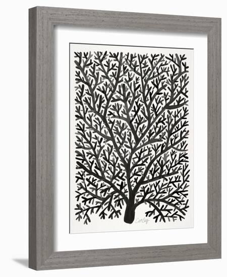 Black Fan Coral-Cat Coquillette-Framed Giclee Print