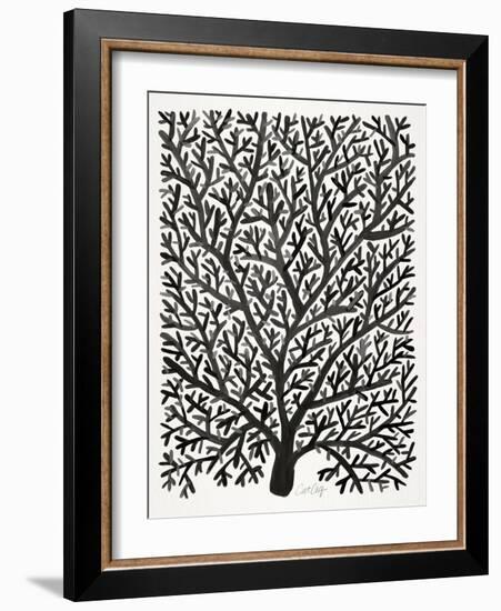 Black Fan Coral-Cat Coquillette-Framed Giclee Print