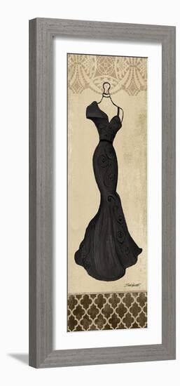 Black Fashion Dress III-Todd Williams-Framed Photographic Print