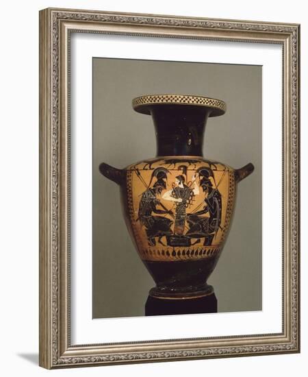 Black Figure Hydria: Achilles and Ajax Playing Dice-null-Framed Giclee Print