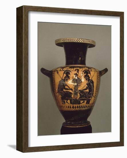 Black Figure Hydria: Achilles and Ajax Playing Dice-null-Framed Giclee Print