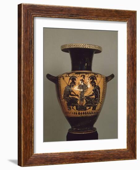 Black Figure Hydria: Achilles and Ajax Playing Dice-null-Framed Giclee Print