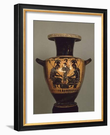 Black Figure Hydria: Achilles and Ajax Playing Dice-null-Framed Giclee Print