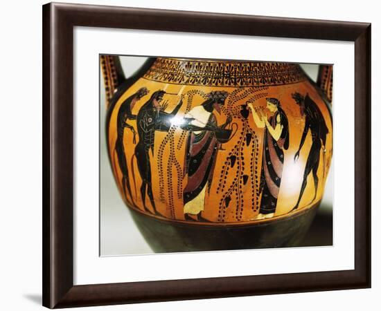 Black-Figure Pottery, Bilingual Amphora-null-Framed Giclee Print