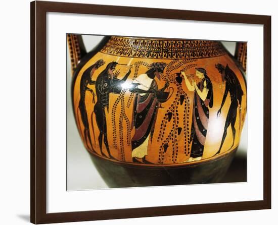 Black-Figure Pottery, Bilingual Amphora-null-Framed Giclee Print