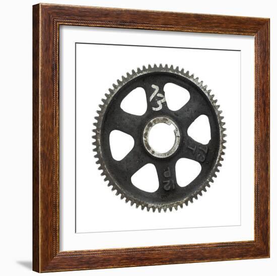 Black Fine Tooth Gear-Retroplanet-Framed Giclee Print