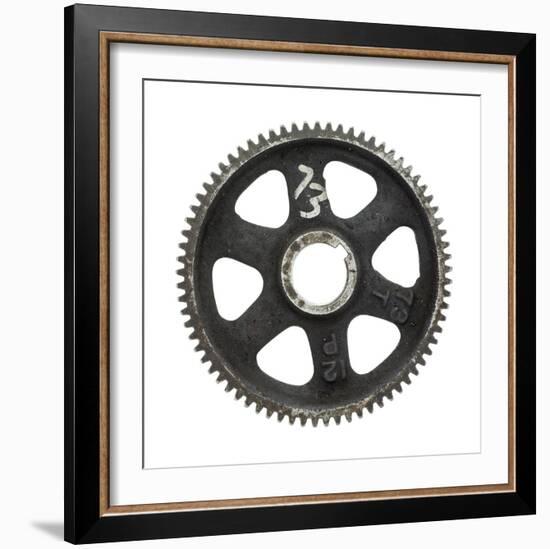 Black Fine Tooth Gear-Retroplanet-Framed Giclee Print