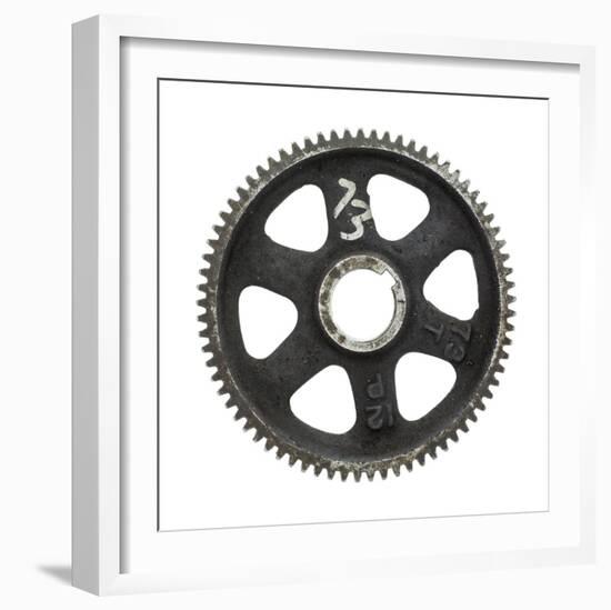 Black Fine Tooth Gear-Retroplanet-Framed Giclee Print