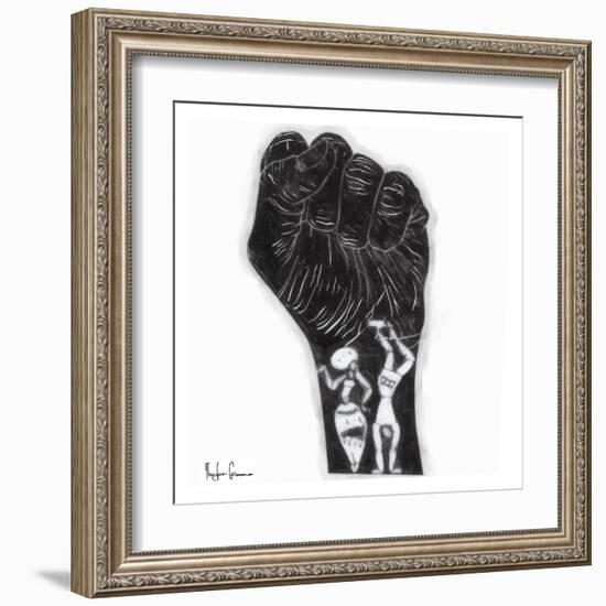 Black Fist-Taylor Greene-Framed Art Print