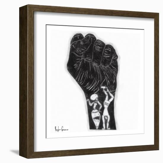 Black Fist-Taylor Greene-Framed Art Print