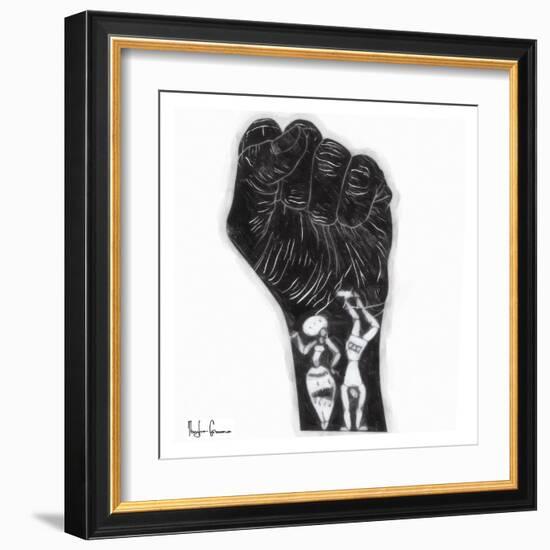 Black Fist-Taylor Greene-Framed Art Print