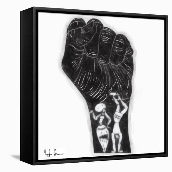 Black Fist-Taylor Greene-Framed Stretched Canvas