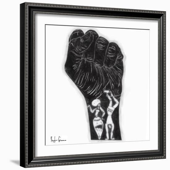 Black Fist-Taylor Greene-Framed Art Print
