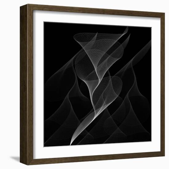 Black Flux - Flow Motion-Dominique Vari-Framed Art Print
