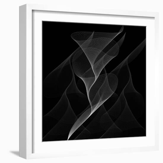 Black Flux - Flow Motion-Dominique Vari-Framed Art Print