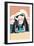 Black-Footed Penguins Kissing-Lantern Press-Framed Premium Giclee Print